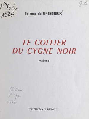 cover image of Le collier du cygne noir
